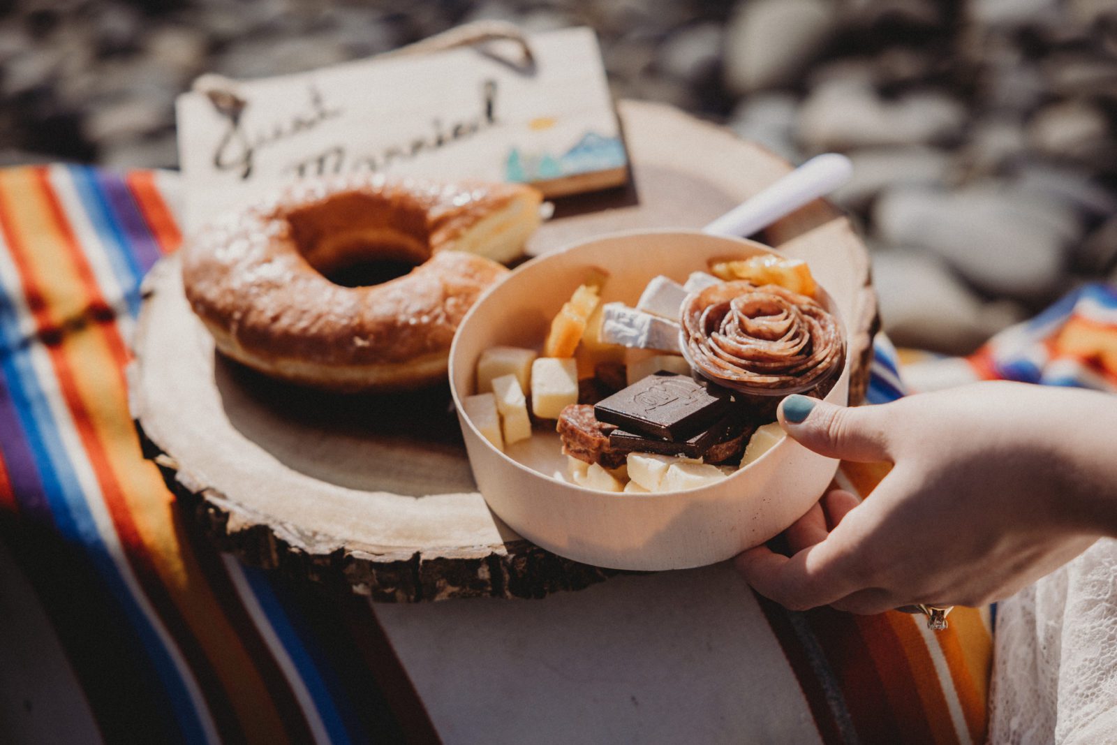 Picnic foods for an adventure elopement